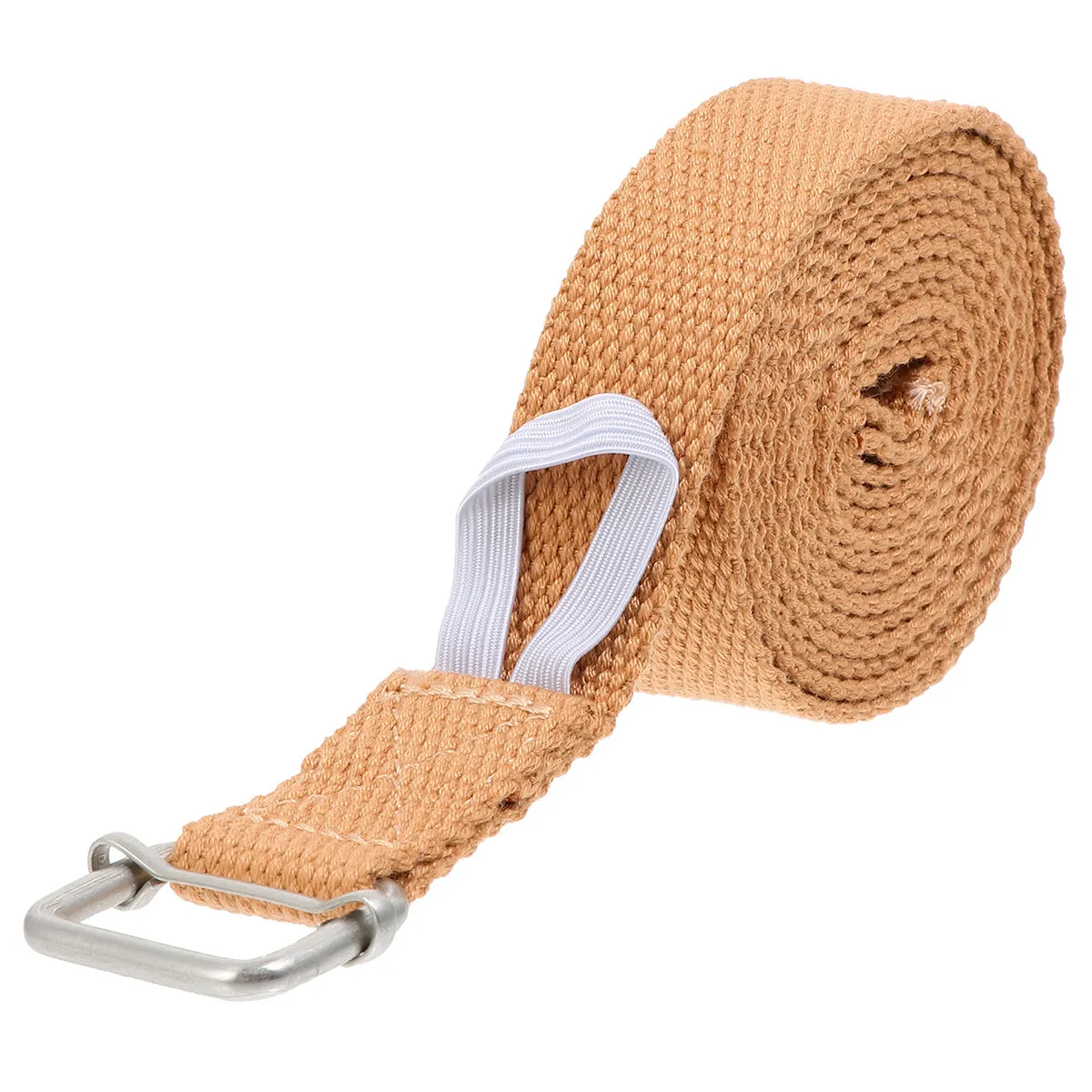 1 unidad de banda de resistencia para yoga, correa de algodón para ejercicios de flexibilidad, activación muscular y estiramiento, banda de entrenamiento para fitness.