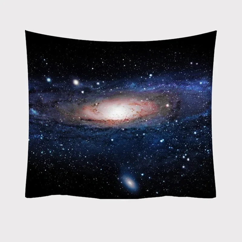1 Stück, Galaxie bedruckter Wandbehang, Wandteppich, Hippie, Retro, Heimdekoration, Strandmatte