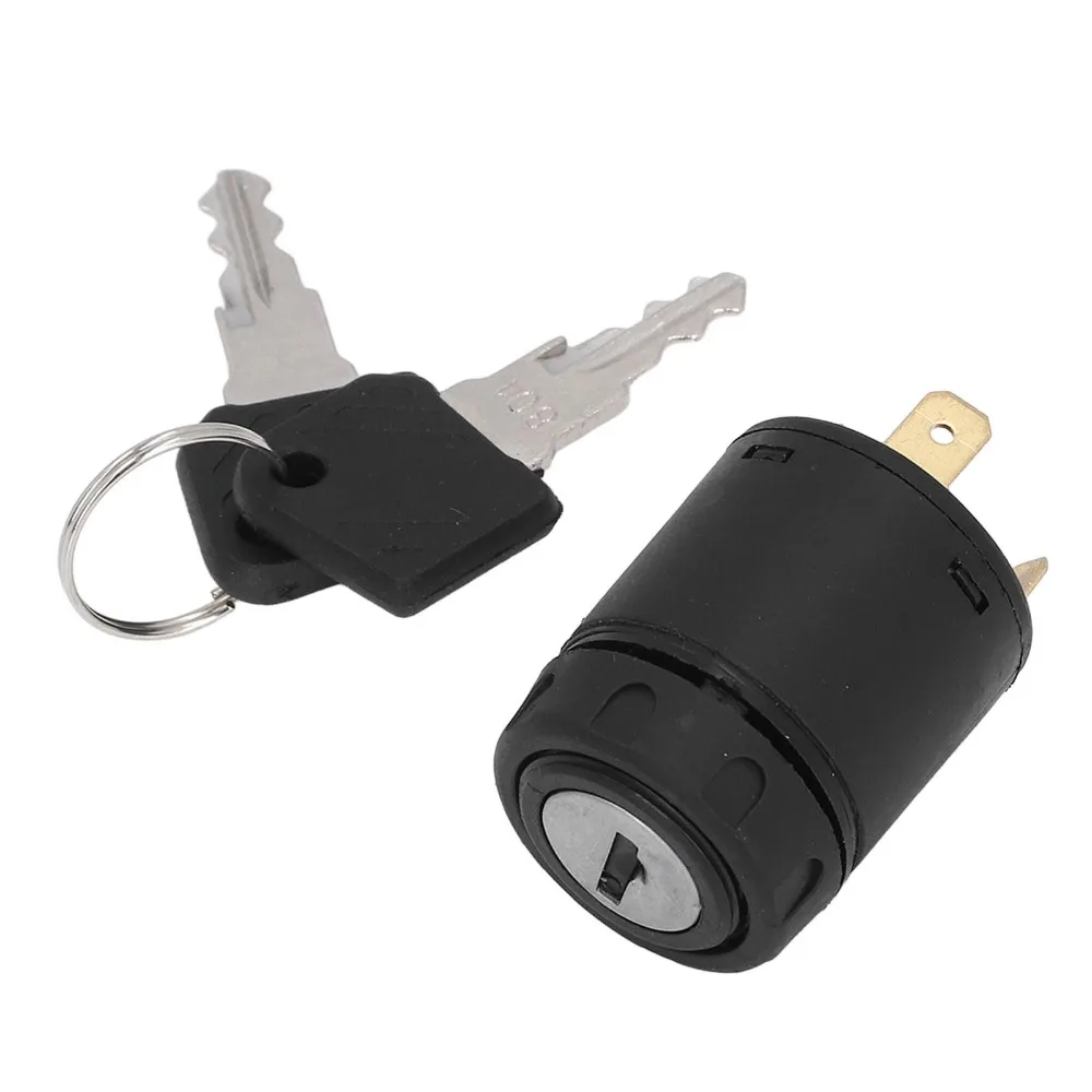 JK410 801 Forklift Ignition Switch with 2 Keys Plastic Material Ignition Switch Assembly Easy Installation Start Lock