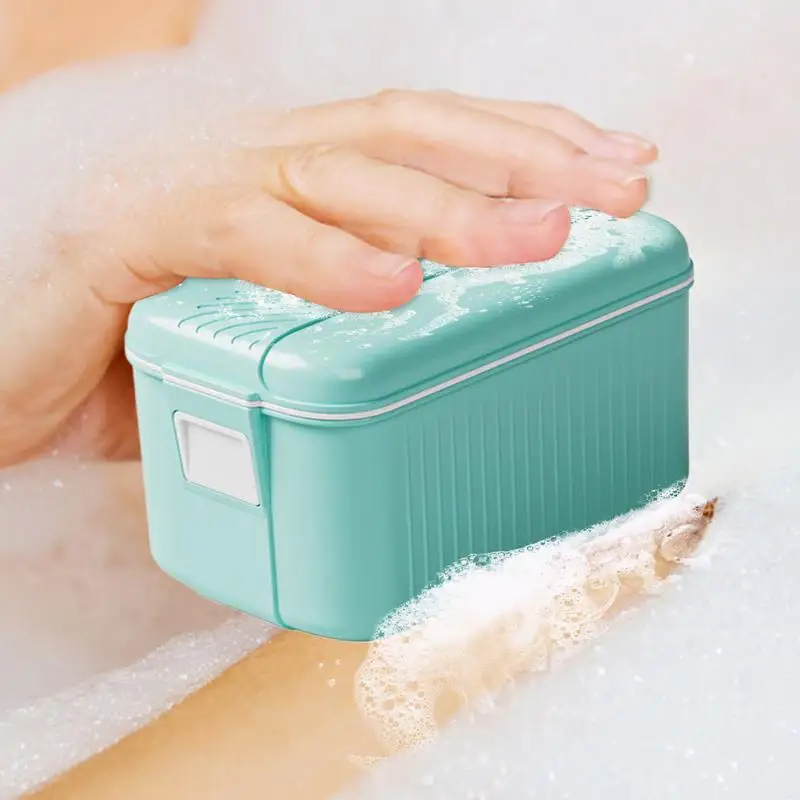 

Soap Foaming Box Non-Slip Foaming Soap Dish Countertop Handwashing Gadget Portable Soap Box For Bathroom Apartment Dormitory