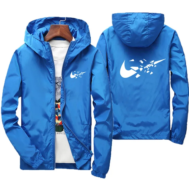 2026 Fashion Street Windproof Shrink and Waterproof Zipper Jacket with Thin Hoodie, Men's Jacket, Spring and Autumn 4