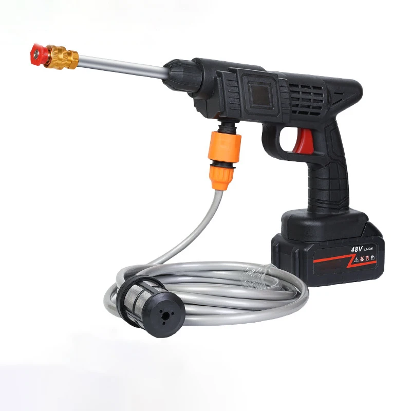 Power Pressure Washer Portable High Pressure Wireless Car Washer Water Gun Handheld Electric Power Water Spray Gun Cleaner Kit