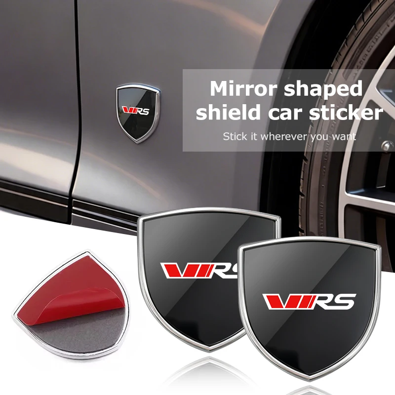 Autocollant universel pour rétroviseur, résistant aux rayures, accessoire de décoration pour carrosserie de voiture, compatible avec les modèles Skoda RS, Fabia, Citigo, Superb, Fabia Rapid, Karoq et Monte-carlo.