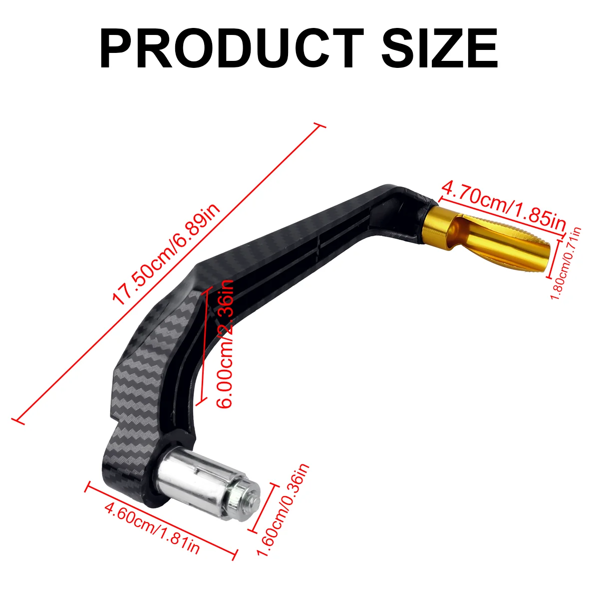1Pair Motorcycle CNC Carbon Fiber Handlebar Brake Clutch Lever Hand Guard Protector Modification Accessories Handguard Replaceme
