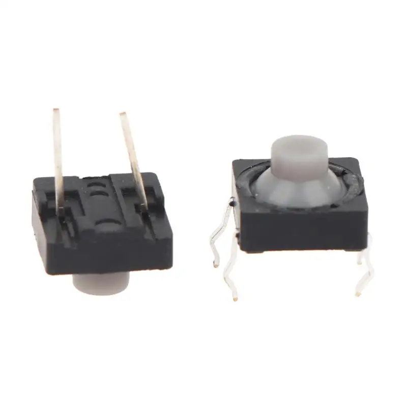 【BA】20Pcs 8x8x5MM Silent Tactile Push Button Switch 2Pin 4Pin Copper Contact For DIY Electronic Circuit Control Parts