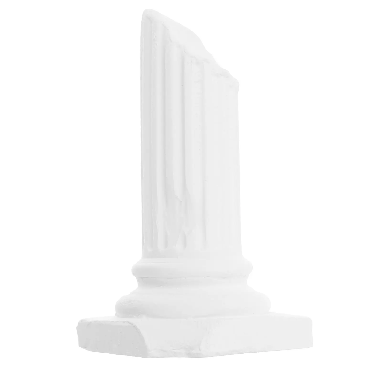 Roman Column Statue White Small Roman Pillar Creative Home Decor Photography Prop Unique Cross Section Artistic Gypsum Sculpture