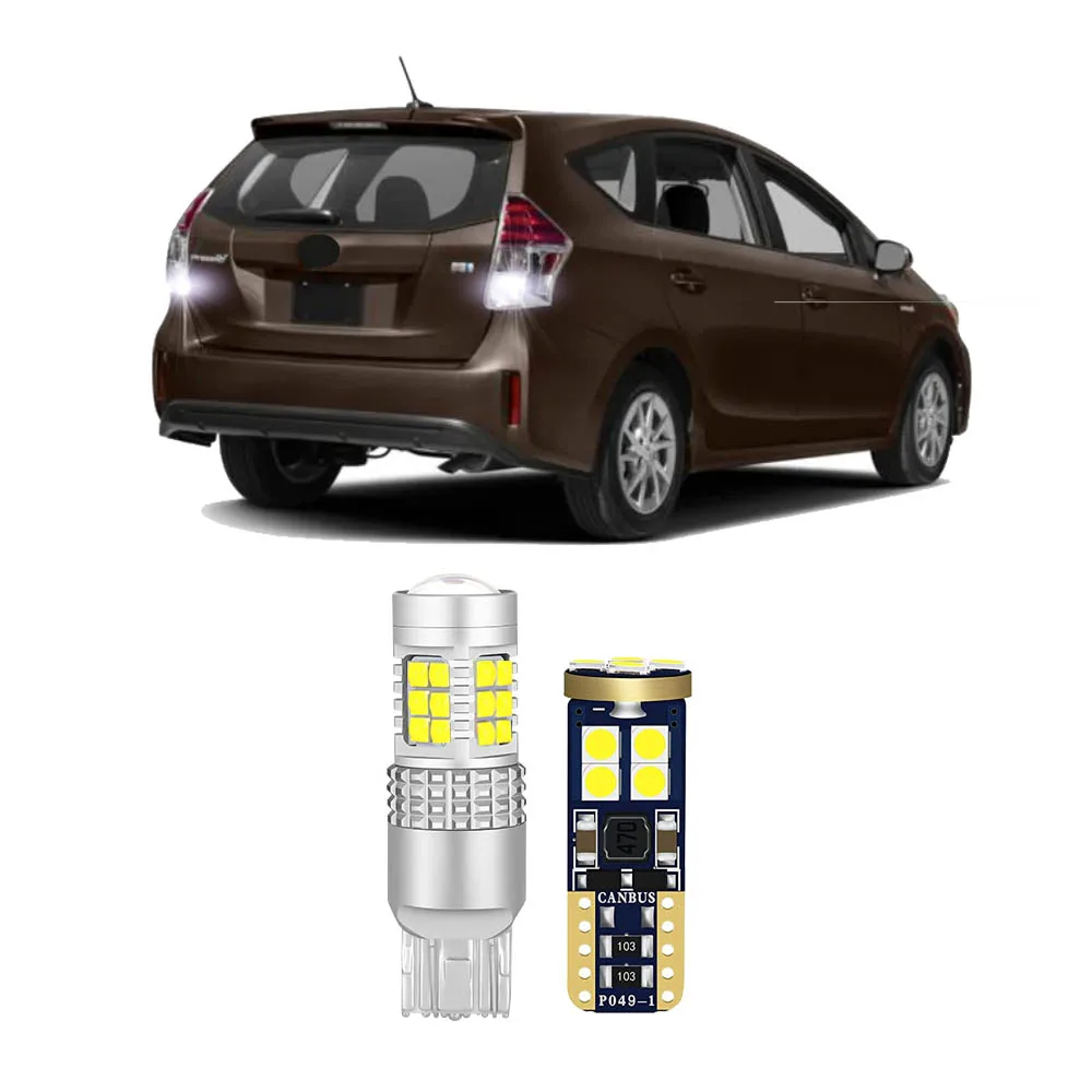 

Для Toyota Prius V 2012-2018 светодиодные резервные фонари заднего хода, лампы номерного знака Canbus без ошибок