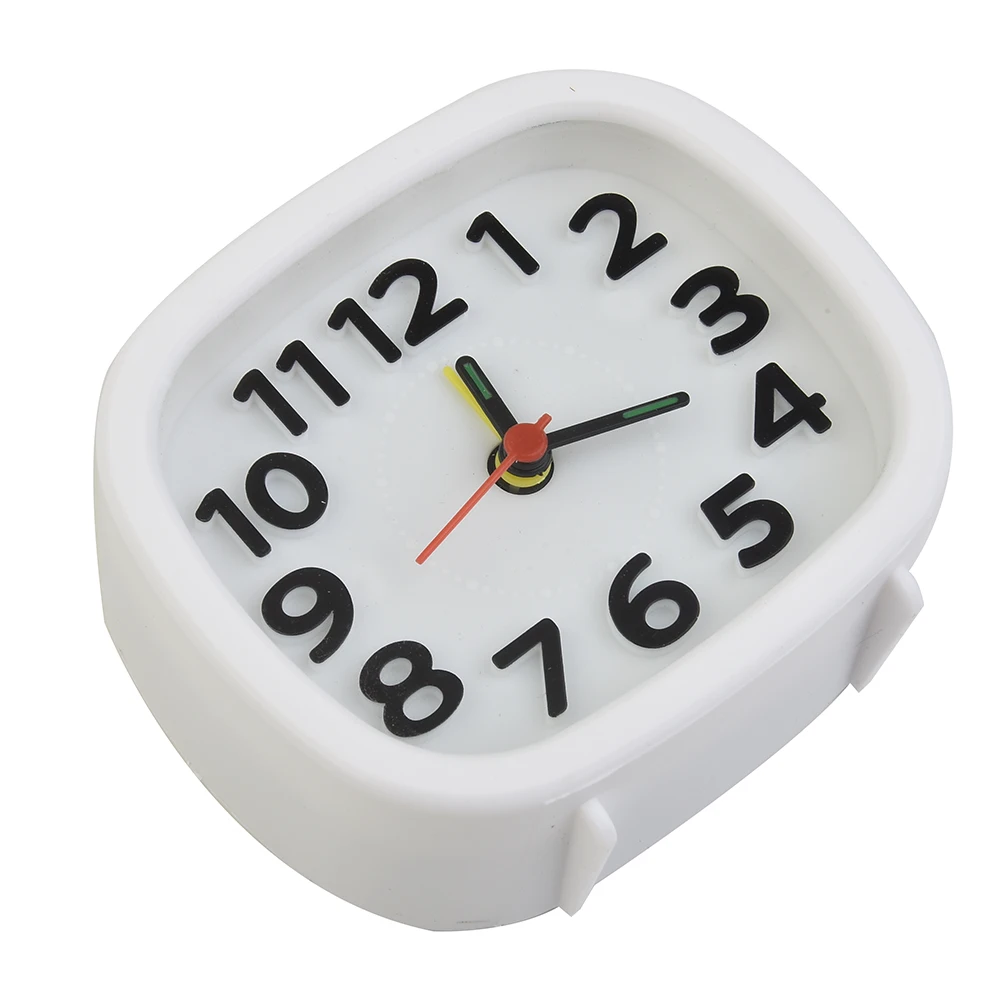 Silent Bedside Clock with Dual Function Alarm and Night Light ABS Plastic Construction Lightweight and for Daily Use