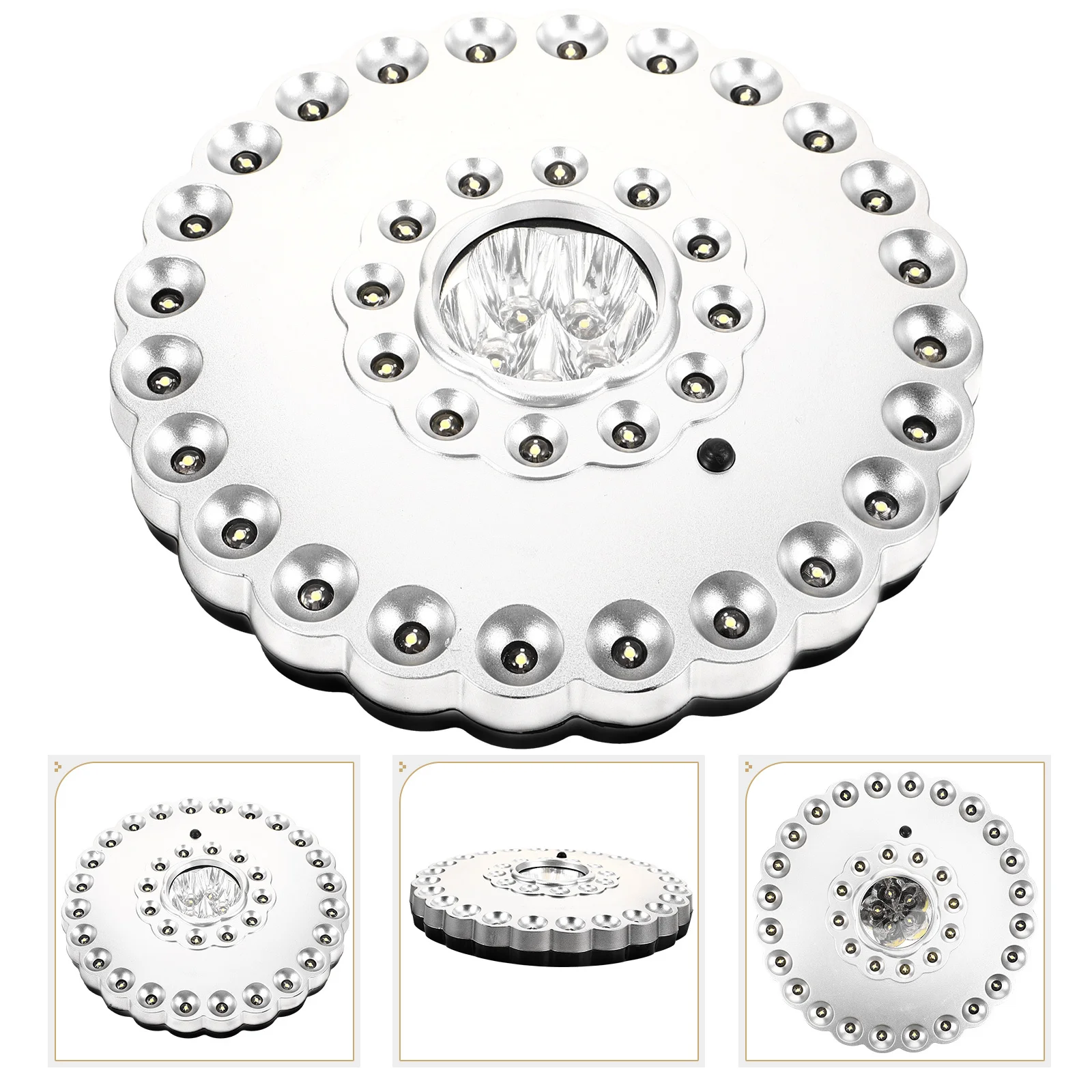 في الهواء الطلق 36 LED مصباح التخييم تعمل فناء مظلة القطب ضوء توفير خيمة فانوس معلق مصباح