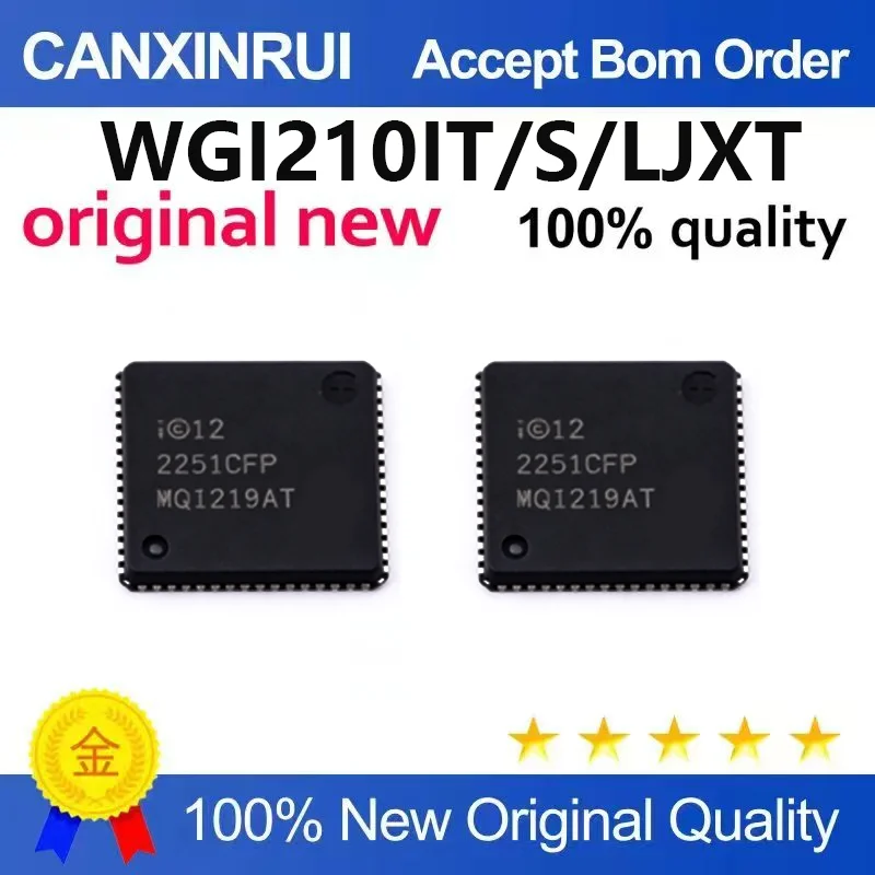 （5pcs-10pcs）Brand new original WGI210AT patch QFN64 single port Gigabit Ethernet controller chip IC