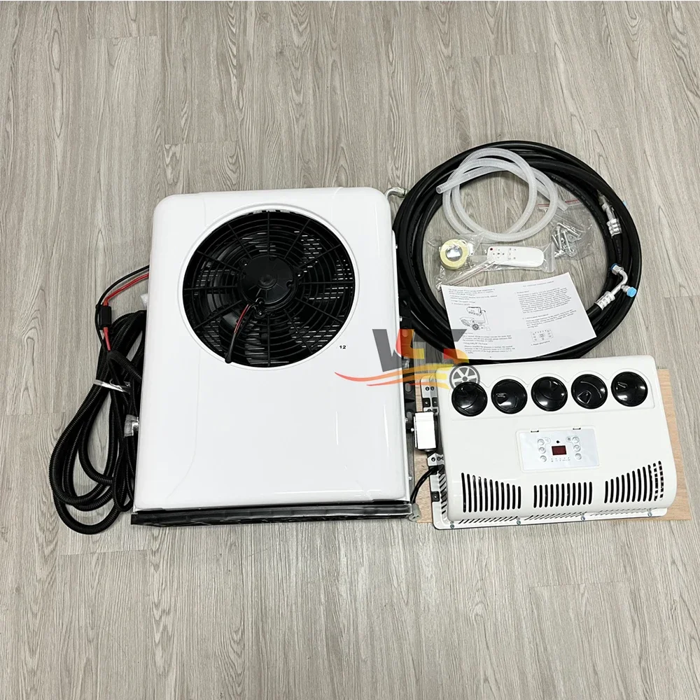 12v 12 volt air conditioner for car camping truck car electric air conditioner semi truck ac unit parking cooler customer's LOGO