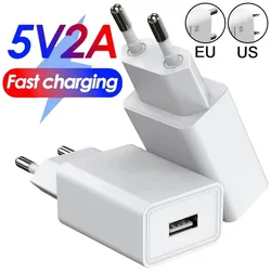 5V 2A QC3.0 Quick Charging Mobile Phone Chargers USB High-speed Wall Charger Adapter for iPhone Samsung Xiaomi EU/US Plug