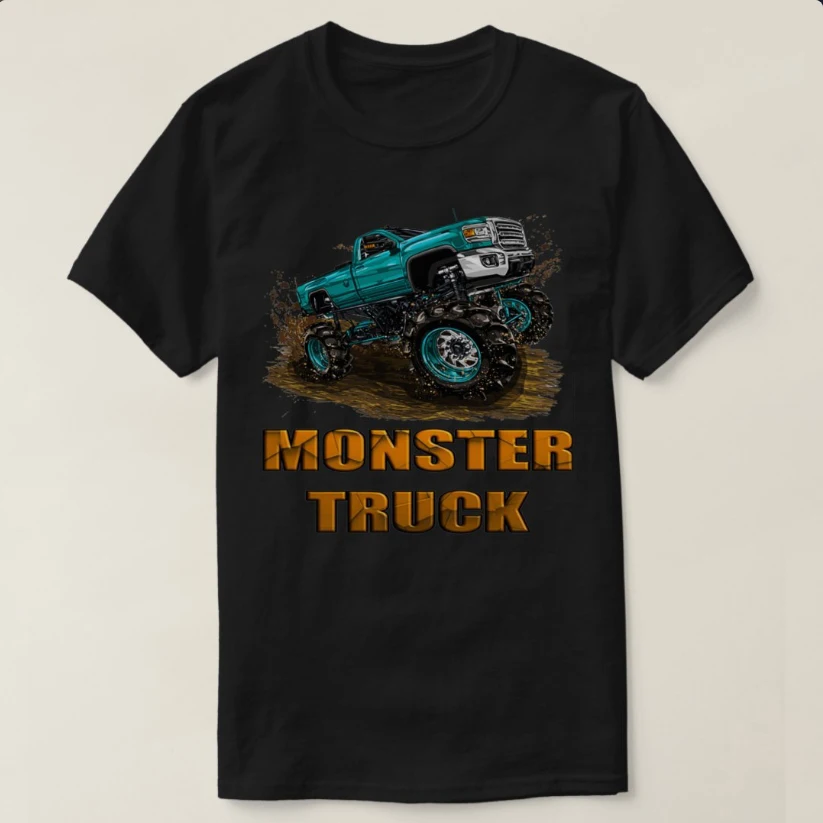

American Super Auto Gasser Monster Truck Dirt Racing T-Shirt 100% Cotton O-Neck Short Sleeve Summer Casual Mens T-shirt