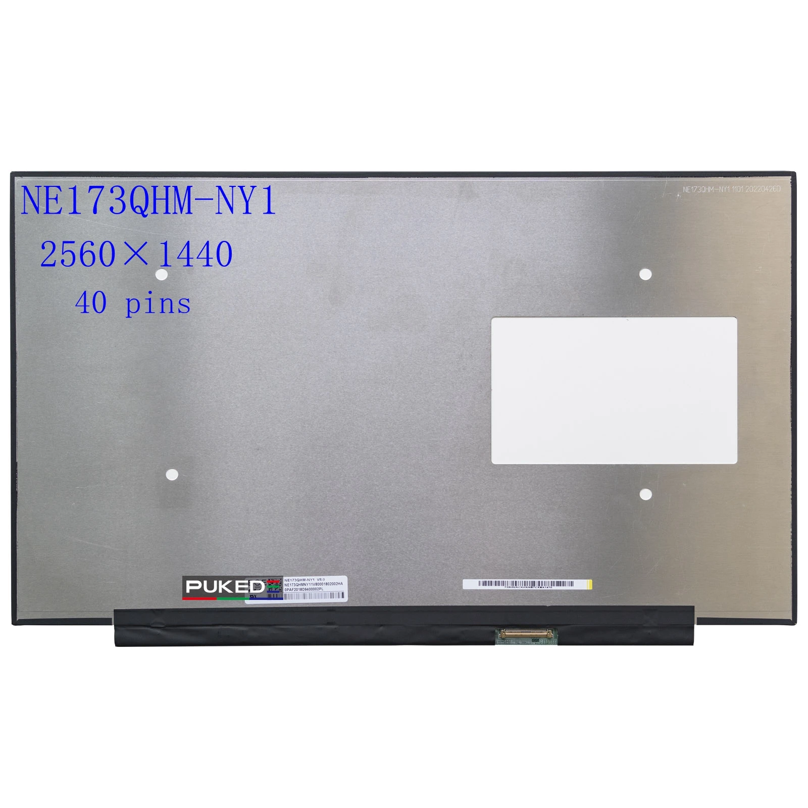 substituicao do painel lcd para laptop matriz de exibicao novo 173 165hz qhd ne173qhm ny1 ne173qhm ny3 2560x1440 100 dci p3 edp 40 pinos 01