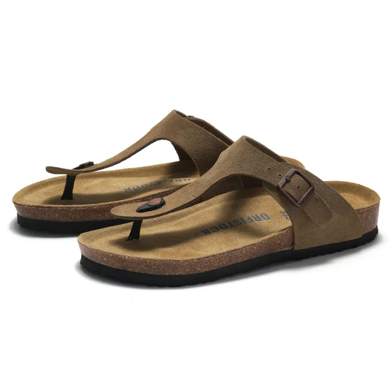 Vintage Cork Flat Sandals for Men New Spring Summer Collection Comfortable Slippers And Sandals Combo