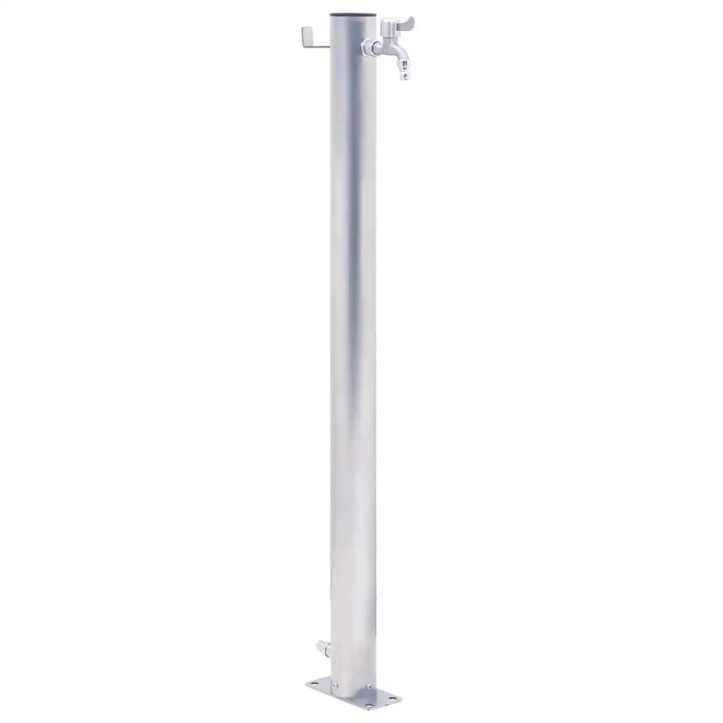 40cm Stainless Steel Round Garden Water Column - Durable Outdoor Fountain for Gardens