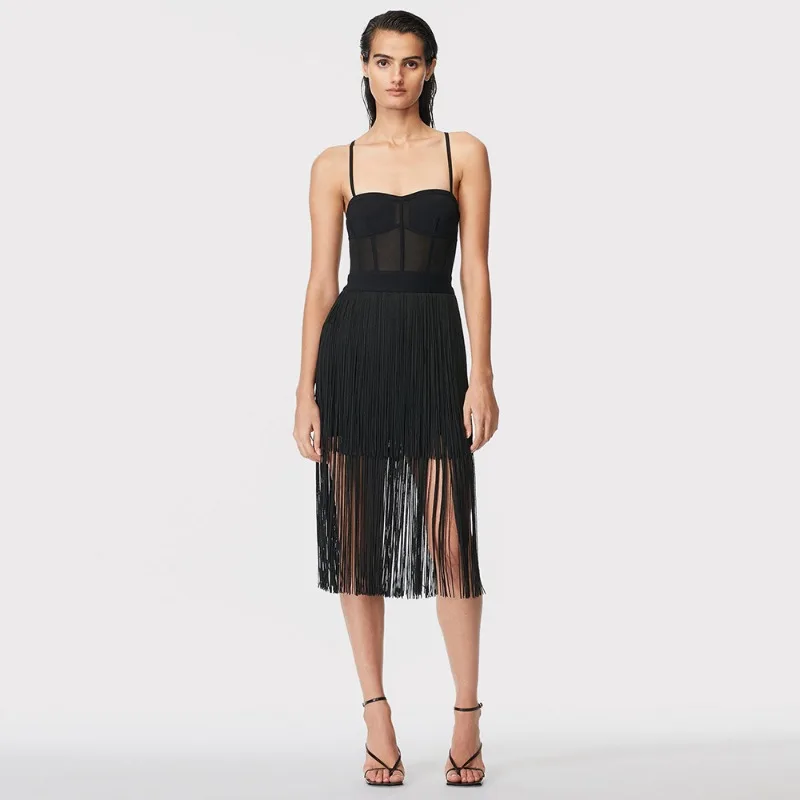 Luxury Women's Evening Gowns Prom Dress Sexy Party Dresses 2025 Black Midi Dresses Lace Gown Female Clothing Cocktail Dress