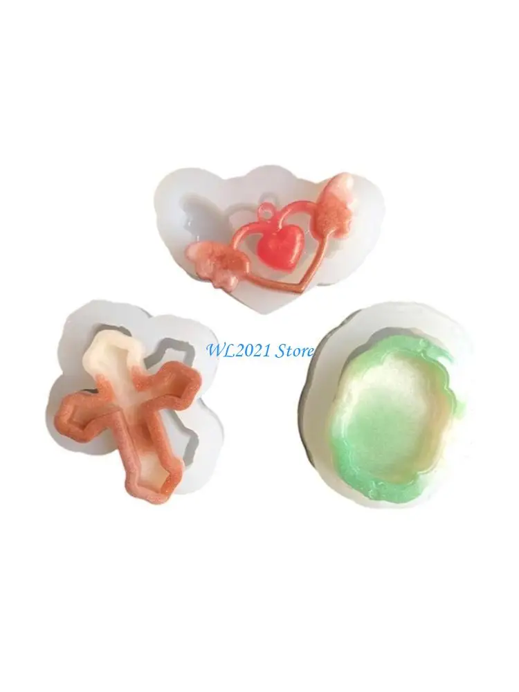 

G5GC глянцевые силиконовые украшения формы различные стили украшенные украшения для брелков