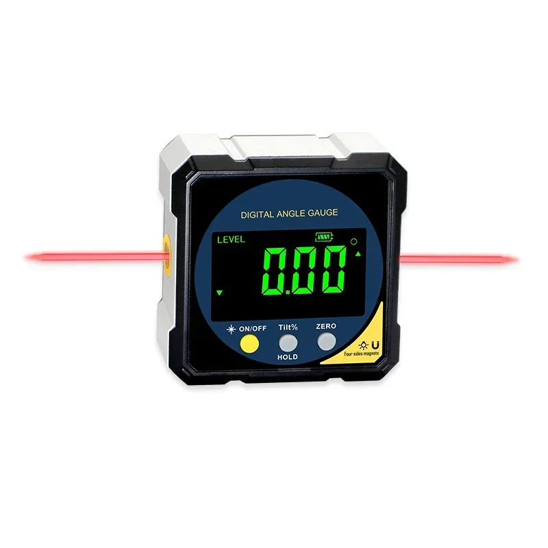 SHAHE Digital Level Angle Gauge Angle Finder Protractor Inclinometer Aluminum Framework With 4-side Magnet