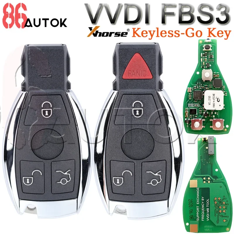 Xhorse XSBZ01EN VVDI FBS3 MB Car Universal Keyless Smart Remote Key 433/315MHz for Benz W204 W207 W212 W164 W166 W221 Car Key 