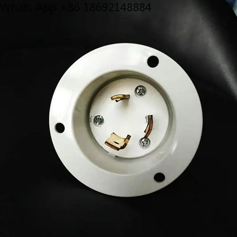 White L6-30 lead-mounted embedded type, US standard UL plug LK-6332FI concealed spot