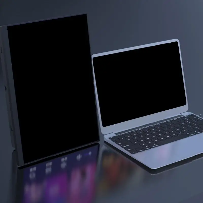 

Y1UB 15.6inch Travel Friendly 1080P Monitor with Two Speakers and HDTV Type C Port