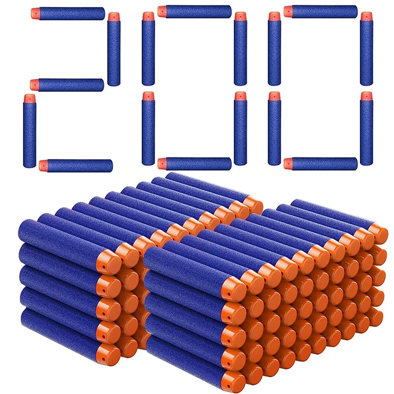NONE 1000–50 Stück blaue Ein-Loch-Darts-Nachfüllschaumkugeln, Munition für Nerf N-Strike Elite Blasters Gun, 7,2 cm Pistolenzubehör 3
