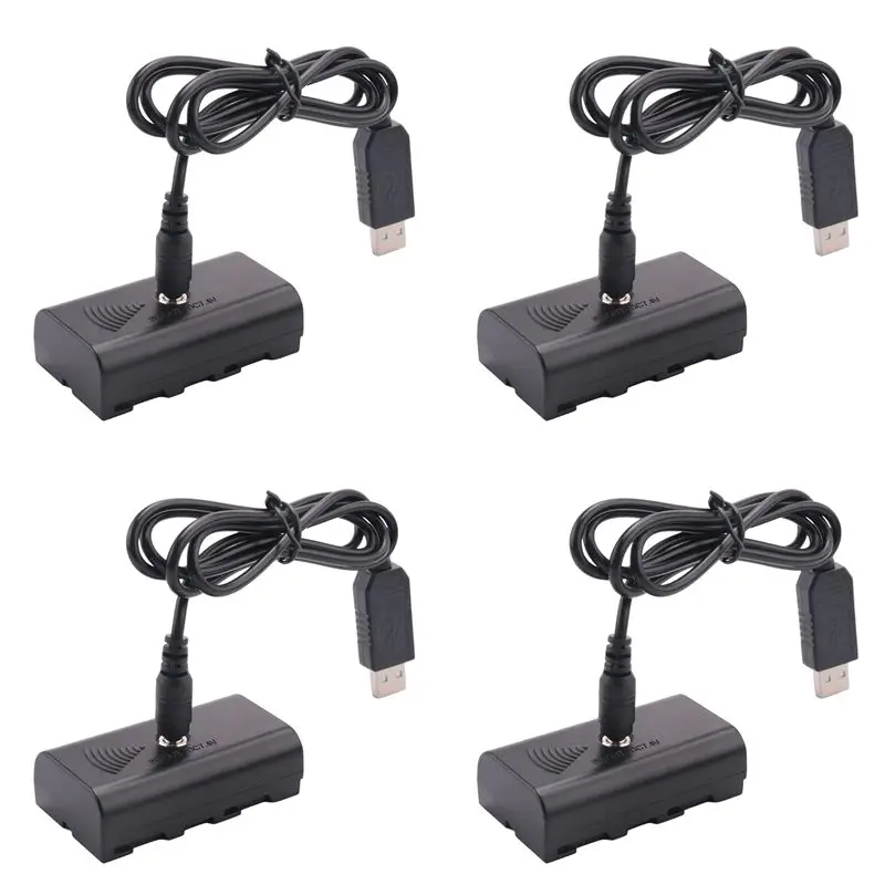 

SQPP-4X DC Coupler Dummy Battery+5V USB Cable For Sony NP F550 F570 F770 F750 F970 F990 With USB Cable