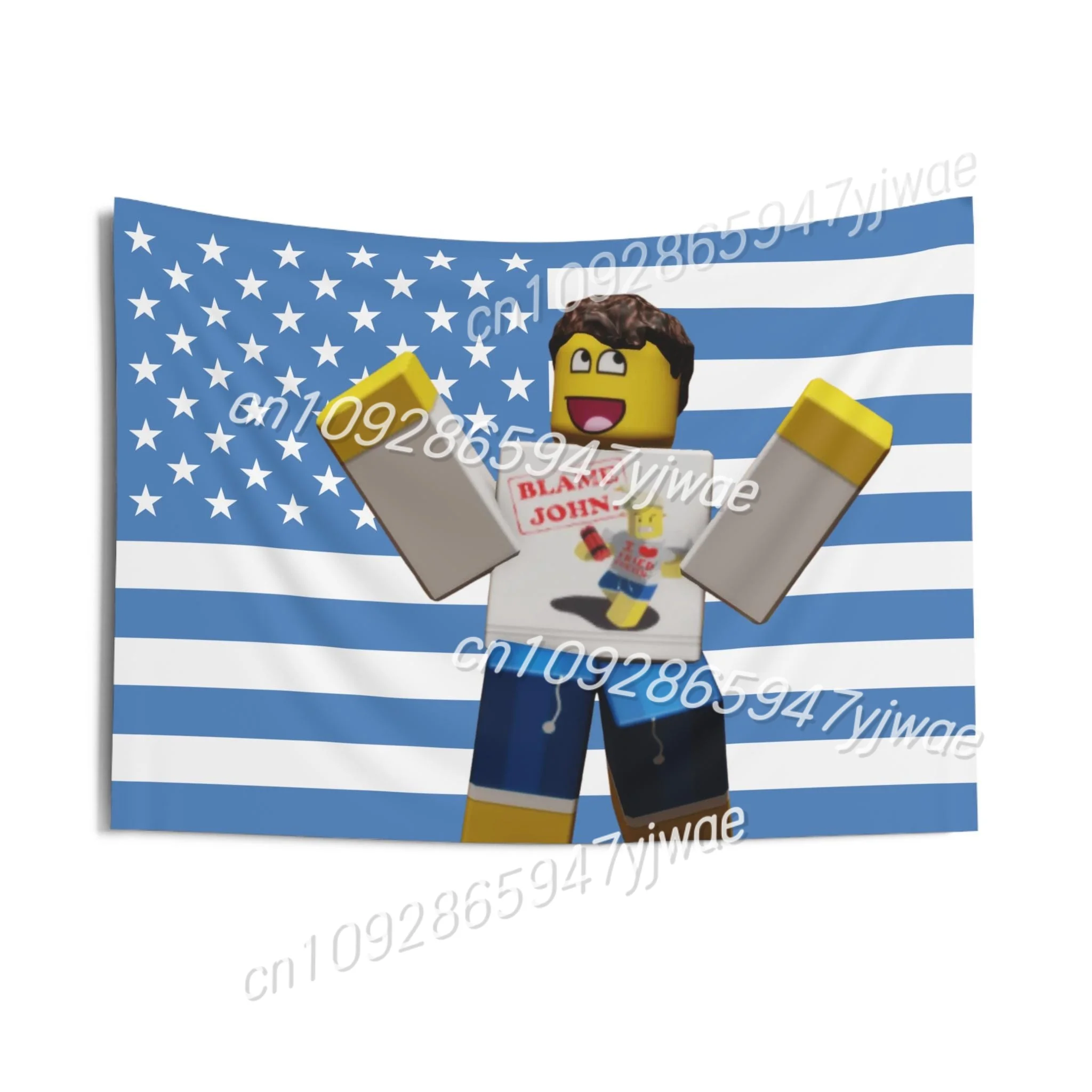 

John Shedletsky American Flag Wall Tapestry Indoor Wall Tapestry Home Decor Room Large Tapestry Wall Hanging Dorm Art R-Roblox