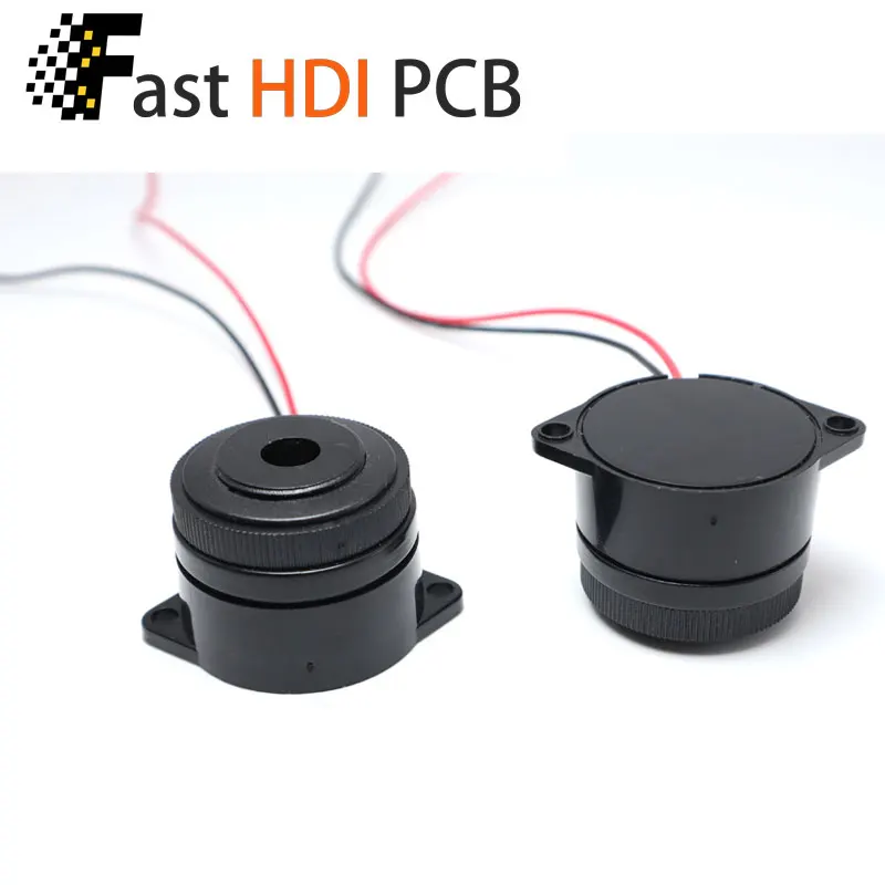 산업용 압전 버저 2910 - 3-24V 직류, 듀얼 모드(연속음/비음출력), 나사식 장착, -40℃~+85℃, 냉각 장비용