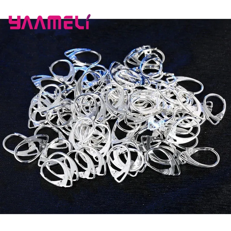 S925 Stamp Women Girls Fashion Earring DIY Connector Jewelry Accessories Making Accessory 100 PCS/50 Pairs Wholesale