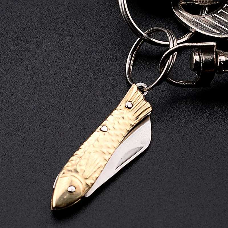 Mini Pocket Folding Self-defense Knife Keychain Pendant Portable Unboxing Express Unboxing Knife Cutting Tool