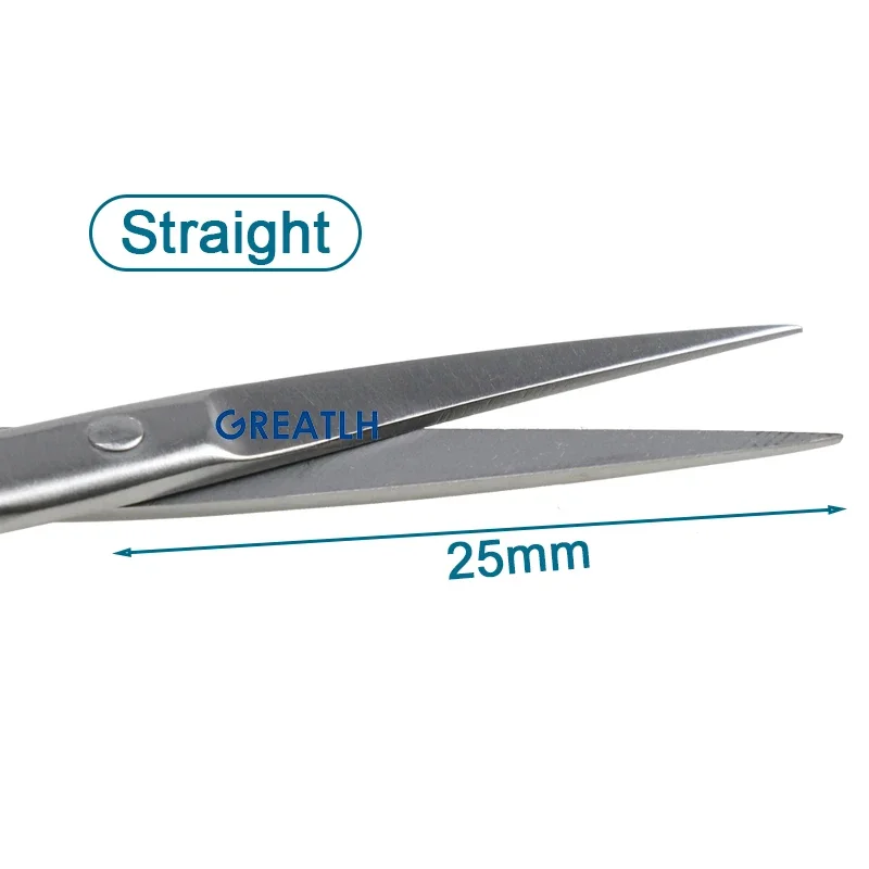 Ophthalmic Scissors Surgical Tool Curved Straight Ophthalmic Instrument 10cm