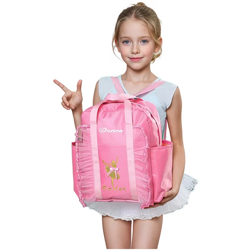

Детские рюкзаки для балета для девочек, розовая сумка для балета, высококачественная вместительная сумка для школьников