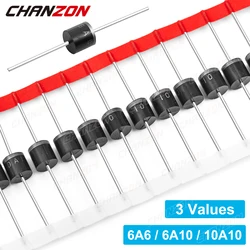 20 pièces 6A4 6A10 10A10 R-6 redresseur à diode axiale snap10A 400V 1000V silicium DIP à travers le trou électronique Original haute puissance Diodes