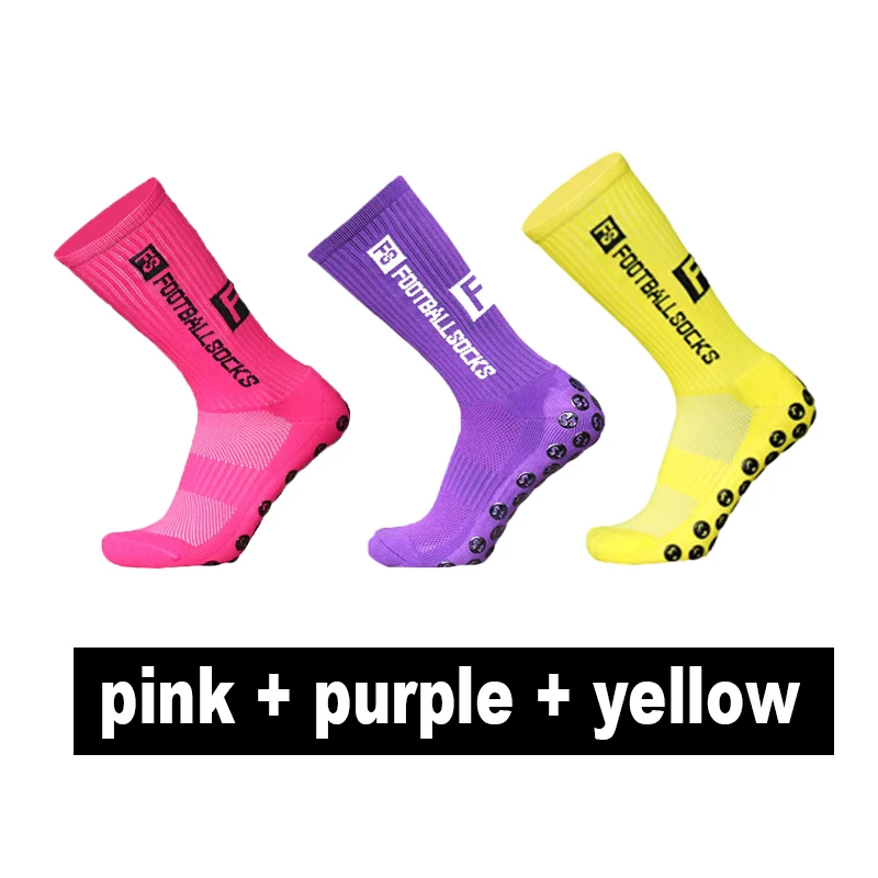 3/1 paar Neue Stil FS Fußball Socken Runde Silikon Saugnapf Grip Anti Slip Fußball Socken Sport Männer frauen Baseball Rugby Socken