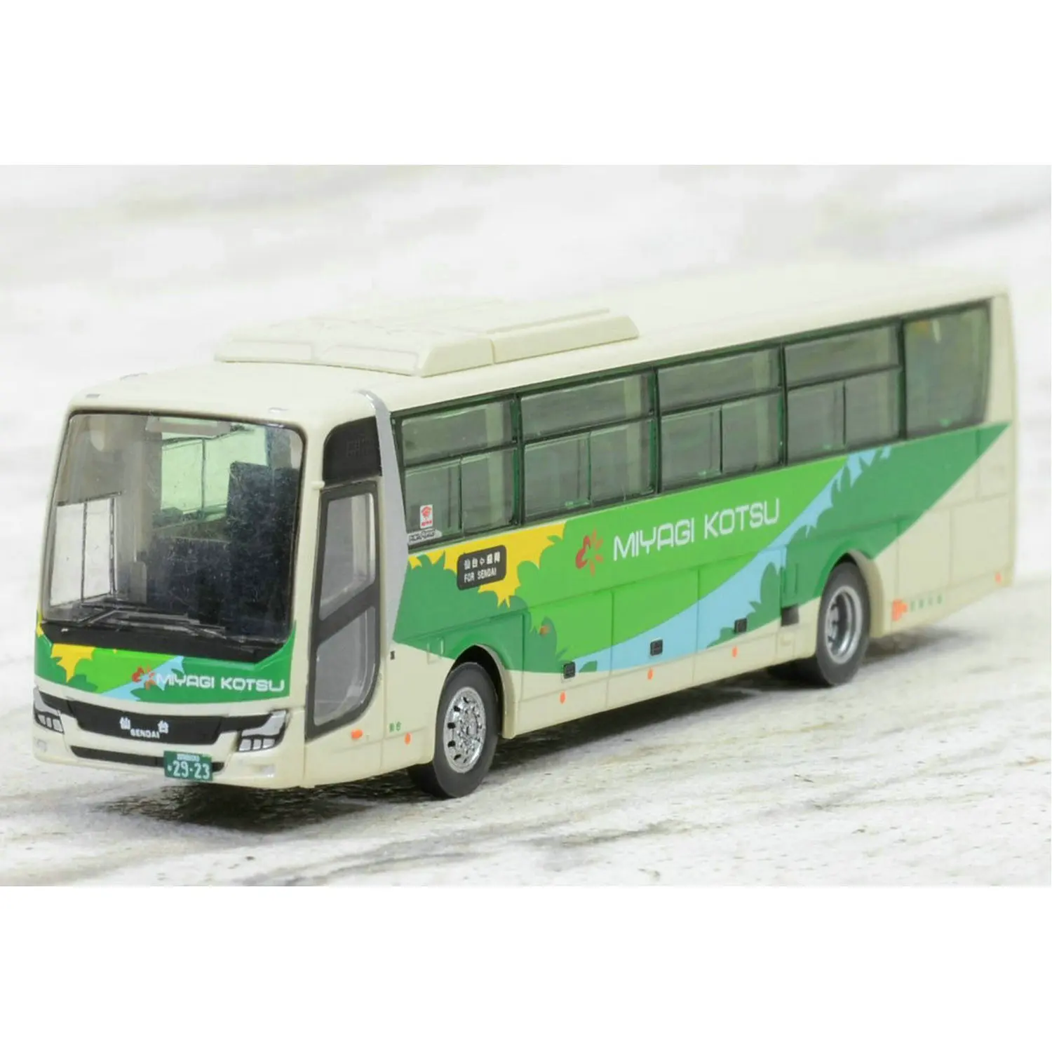 Bus Model N Type 1/160 TOMYTEC 311386 Miyagi Transport 50th Anniversary Commemorative Bus 2-section Set