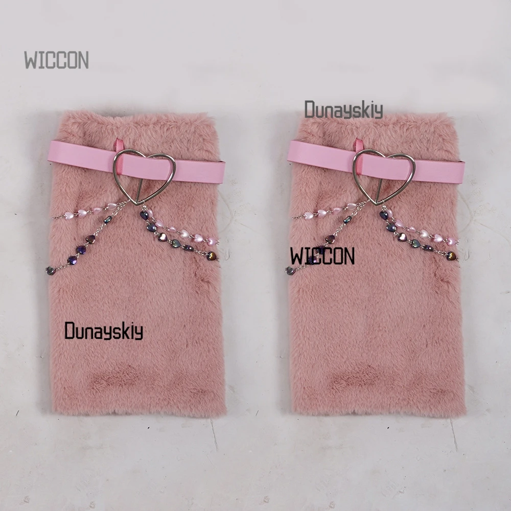 زي إنفينيتي نيكي اوپن وورلد التنكري للعبة - باربي فستان القلب الوردي شعر مستعار على طراز الرسوم المتحركة جاهز للهالوين