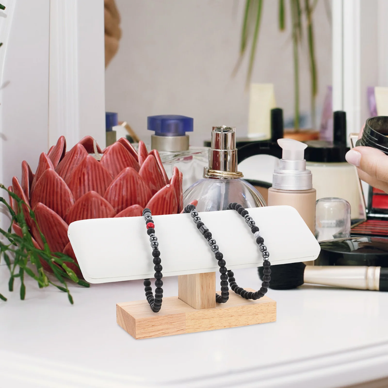 Coat Hanger Watch Display Stand Necklace Scrunchie Holder Bracelet Rack