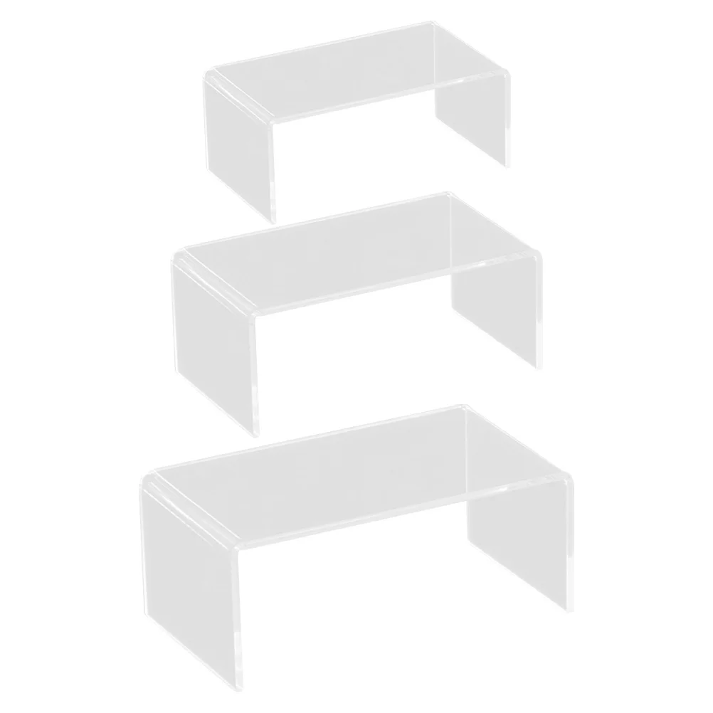 

3Pcs Acrylic Shoe Display Holder and Practical for Supermarket and Shops Shoe Display Stand Show Stand