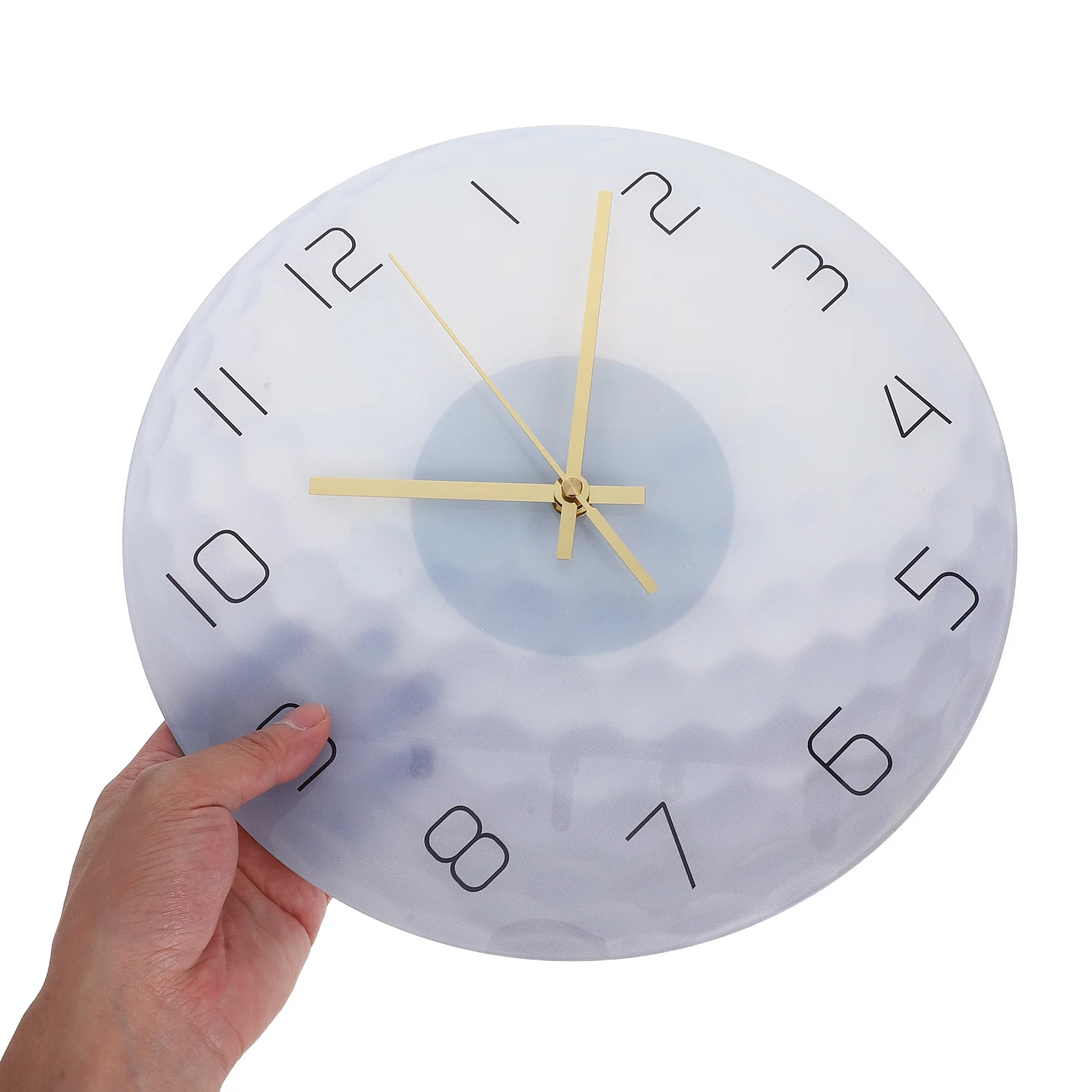 

Ball Design Wall Clock Acrylic Material Mute Movement Silent Hanging Clock for Bedroom Living Room Study Office