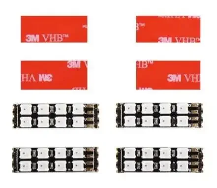 4 pcs WS2812 WS 2812 LED electric light board for ESC of ARM dualcopter for F3 F4 PRO V3 F405-CTR F7 F722 FC Drone