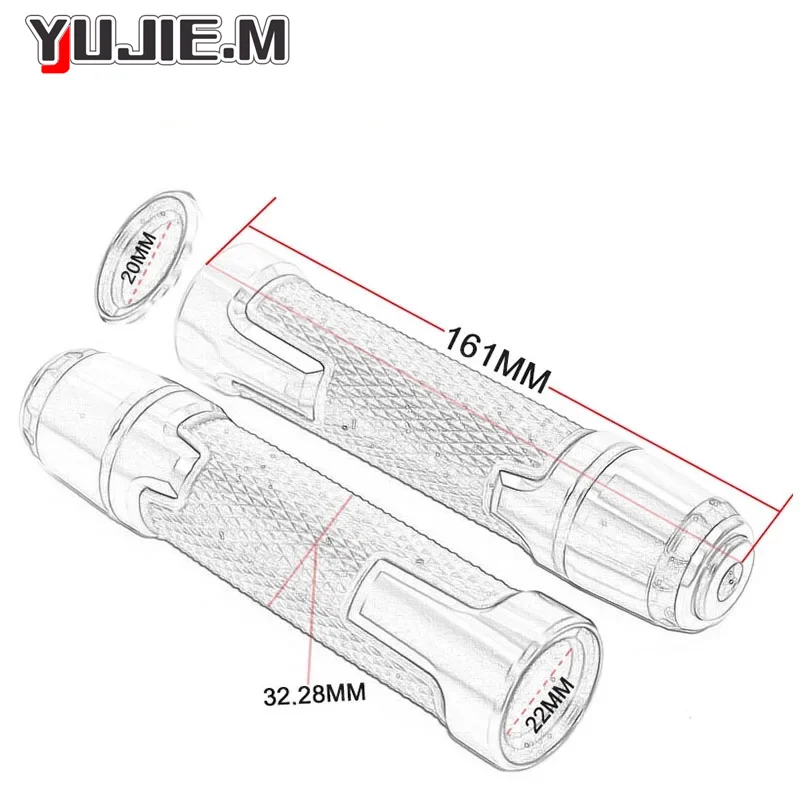 Für varadero xl1000 xl125 varadero 7/8 das ganze Jahr über Motorrad griffe rutsch fester Gummis tange nend strahl ruder griff "22mm 24m