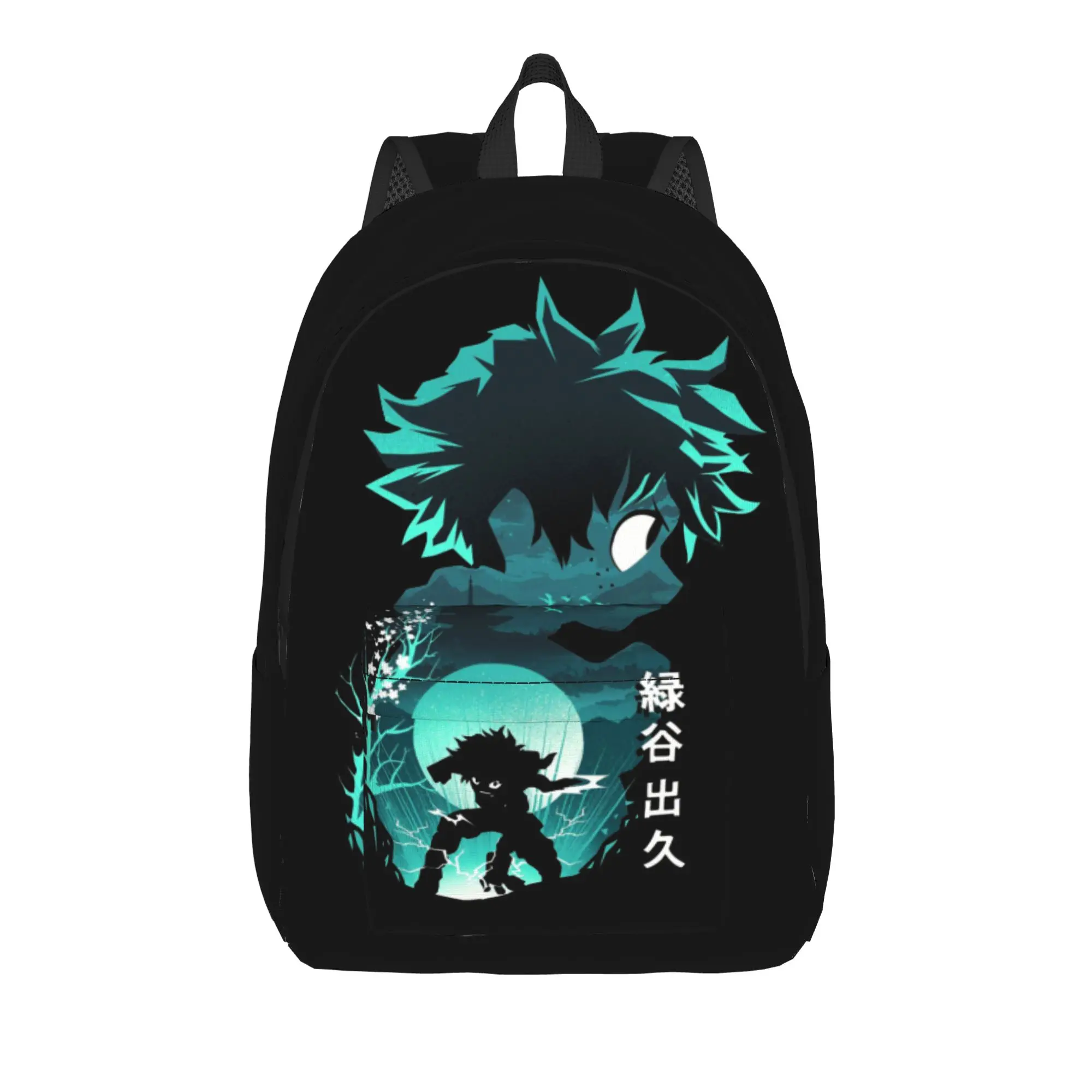 Boku No My Hero Academia Collage Manga Rugzak voor Mannen Vrouwen Mode Studenten Werk Dagrugzak MHA Laptop Canvas Tassen Lichtgewicht