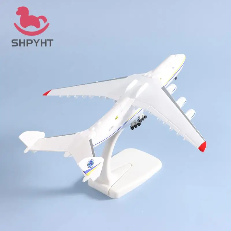 1:400 20cm Alloy An-225 Aircraft Model Toy 8inch Ukraine Painted Mriya Transporter Display Model Plane for Collection