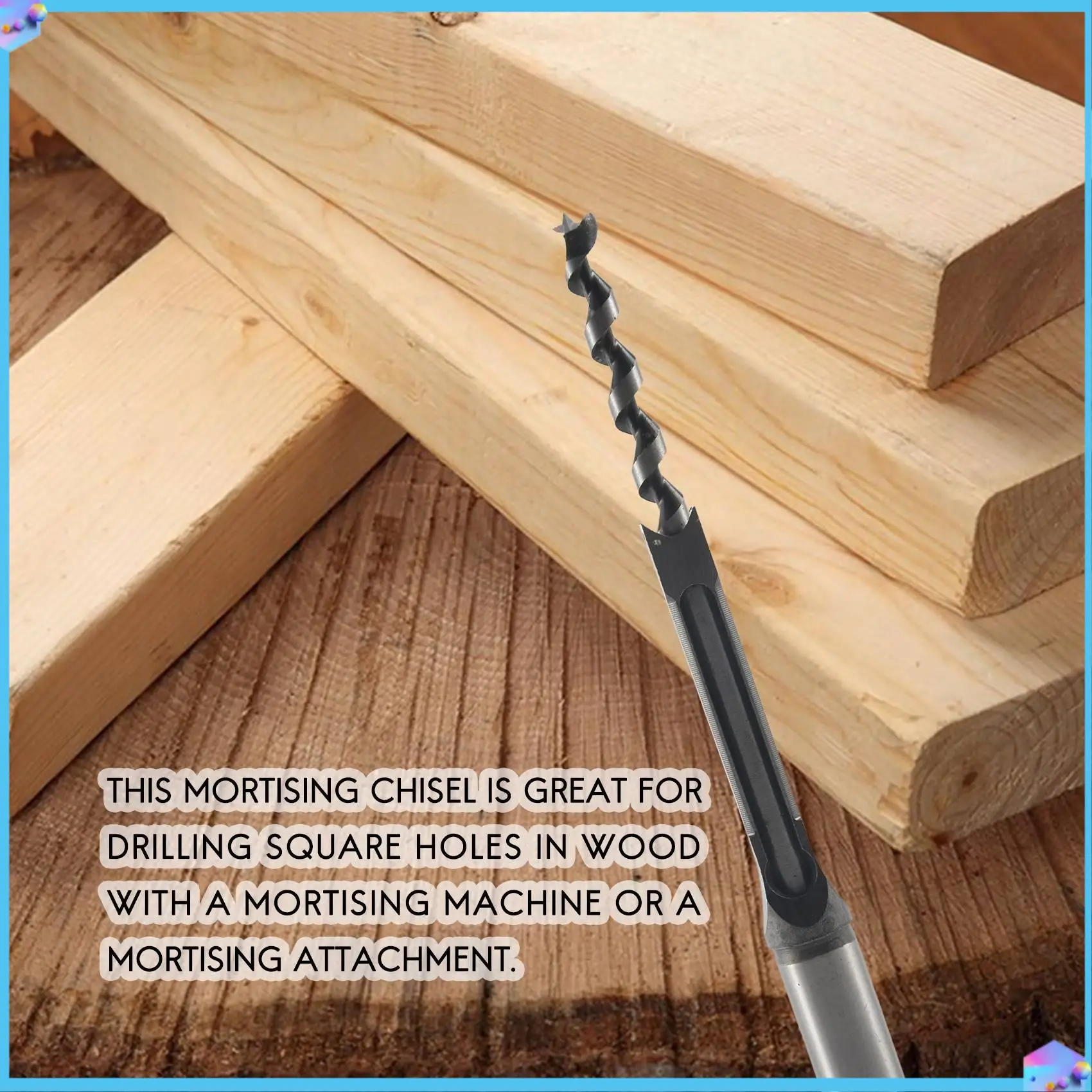 

A43T 4Pcs Woodworking Square Hole Drill Bits Wood Mortising Chisel Set Mortise Chisel Bit Kits Woodworking Hole Saw Sets With Tw