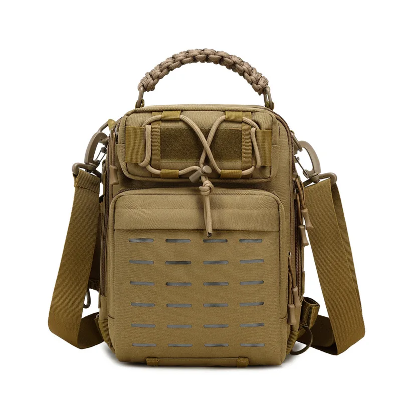 

Tactical Men Oxford Nylon Chest Bag Shoulder Crossbody Strap Outdoor Multi-Functional Storage Fishing Travel Bag Women Men
