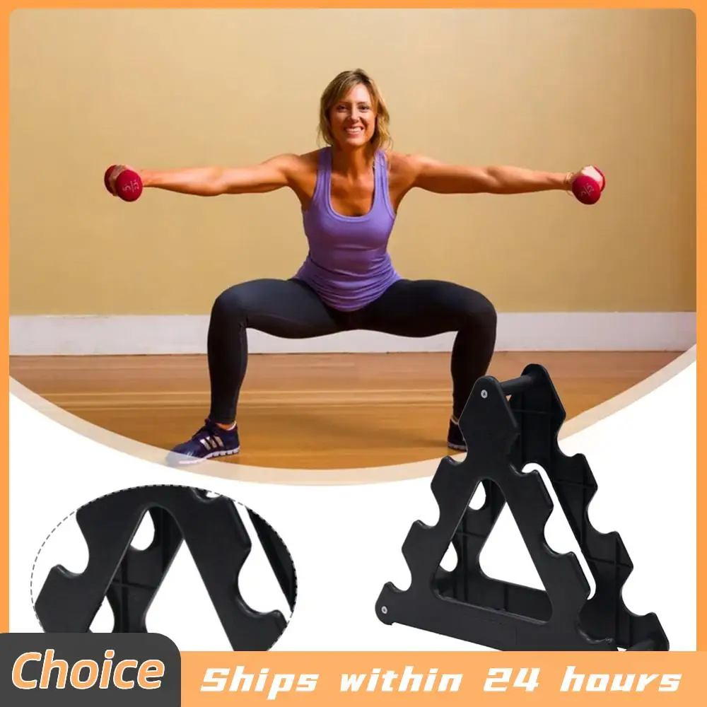 

Стеллаж для гантелей, 3-ярусный органайзер для хранения утяжелений, компактная стойка для гантелей, маленькая, для организации домашнего спортзала