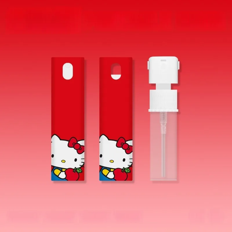 MINISO Hello Kitty Kawaii botella de spray de dibujos animados embotellada lindo maquillaje prensa viaje portátil Mini botella vacía niños
