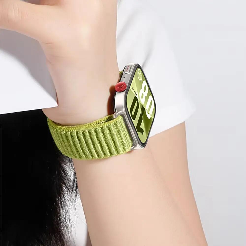 حزام أصلي لساعة Huawei Watch Fit4pro ينسج حلقة من النايلون Correa لساعة Huawei Watch Fit3 Fit4 ملحقات الساعة الذكية سوار